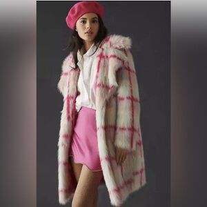 NVLT Faux Fur Long Coat Anthropologie